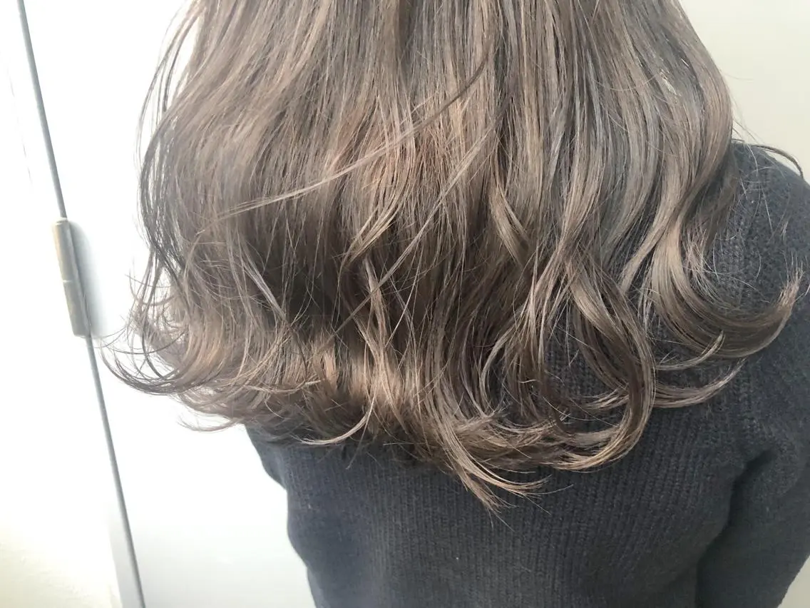 セミロング パーマ ヘアアレンジ メンズ キッズ ネイル マツエク・マツパ 当日予約⭕️ Rene’のヘアスタイル