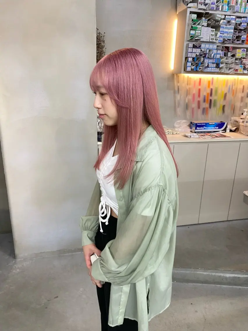 ロング カラー ヘアカラー 前橋 姫奈のヘアスタイル