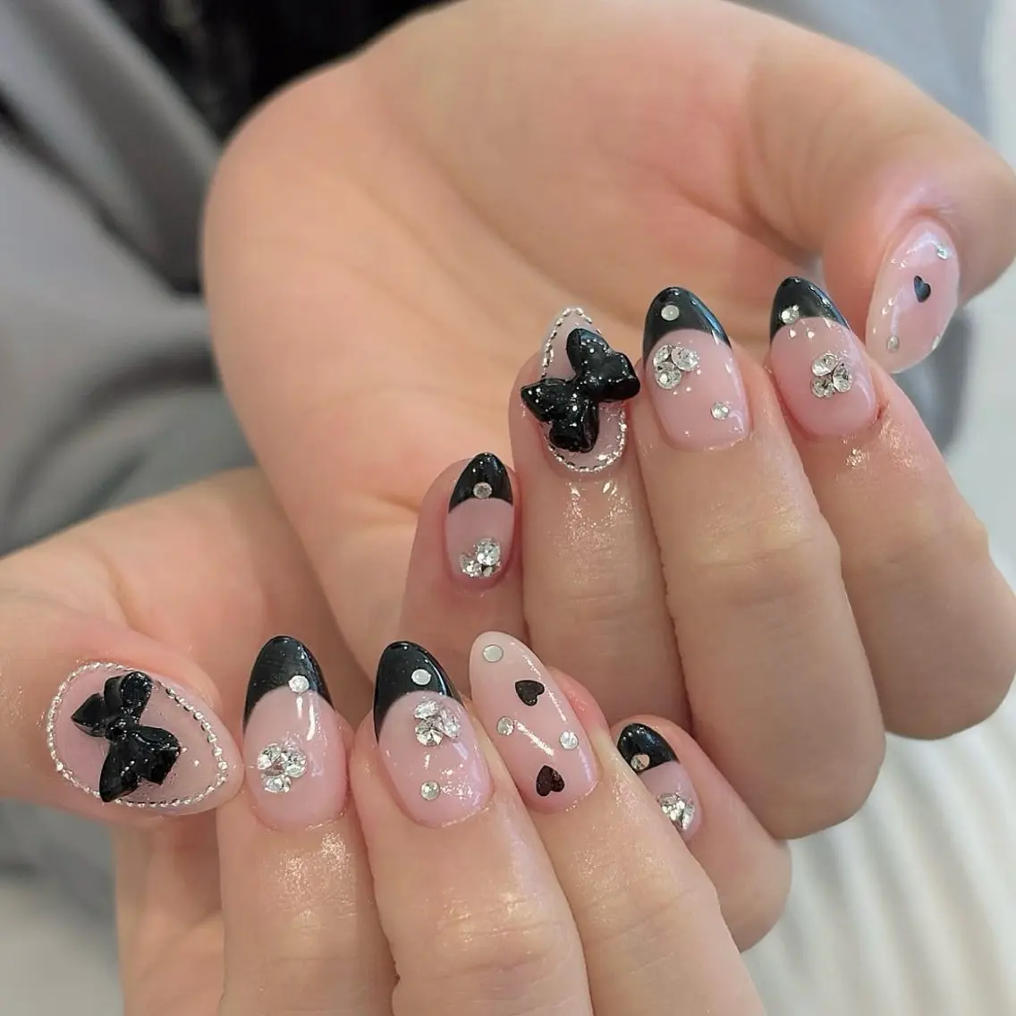 ネイル アートネイル フレンチネイル ジェルネイル グラデーション 韓国ネイル Akina Nailのネイルデザイン