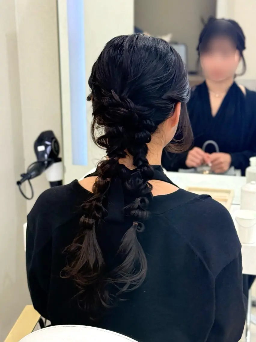 ロング ヘアセット 濱田 剛志のヘアスタイル