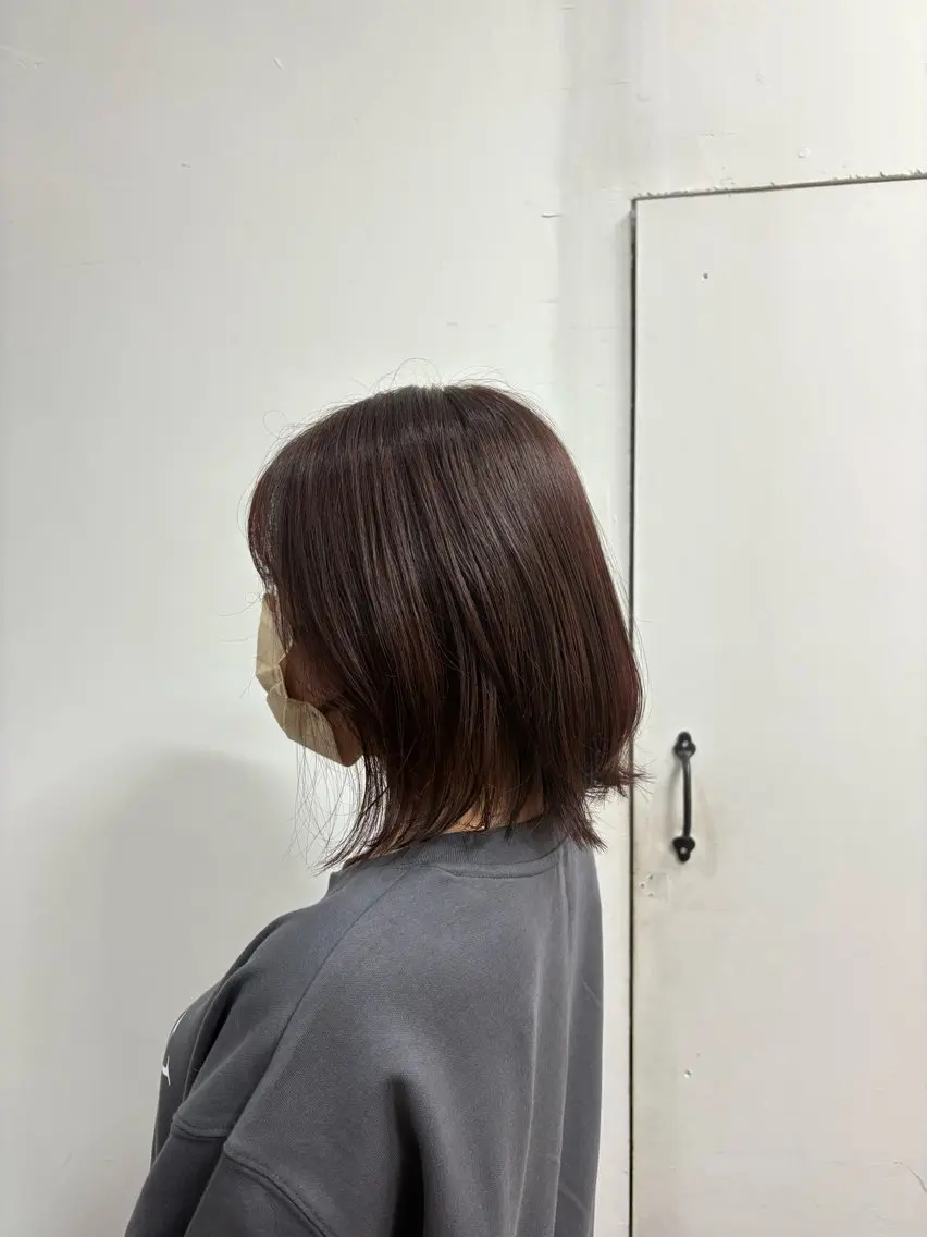 ショート カラー ヘアカラー トリートメント ルプラボウ/豊川 篠島 みなみのヘアスタイル