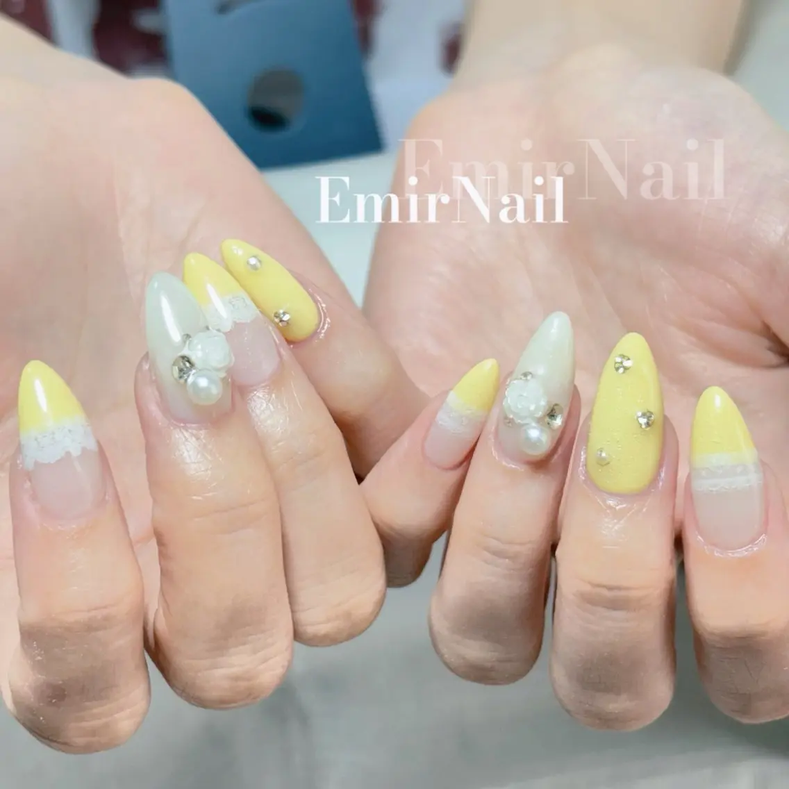 オフ無料🫶🏻デザイン10本ネイル💅チップ長さだし10本の写真