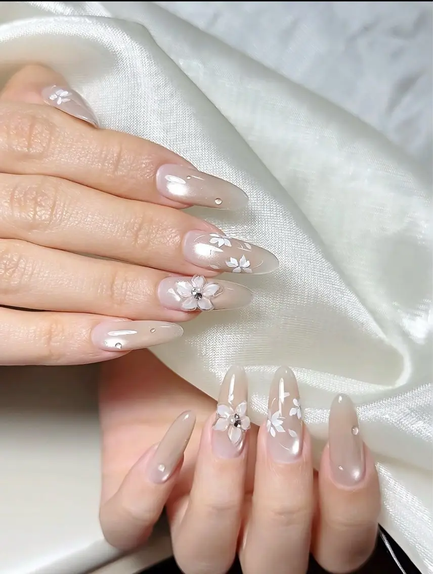 ネイル フラワーネイル ハンドネイル Ann- NailQueensのネイルデザイン