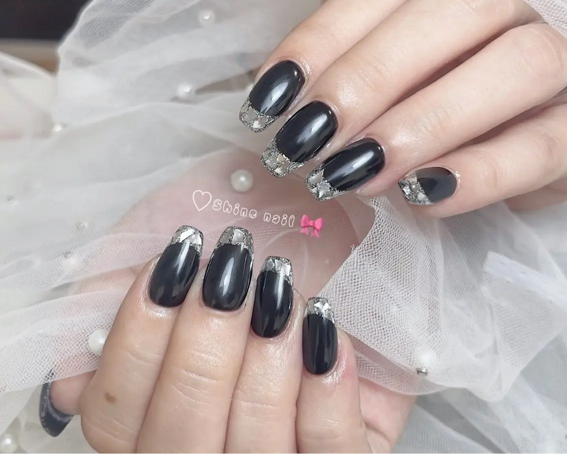 ネイル ハンドネイル shine 🎀 長さ出し専門のネイルデザイン