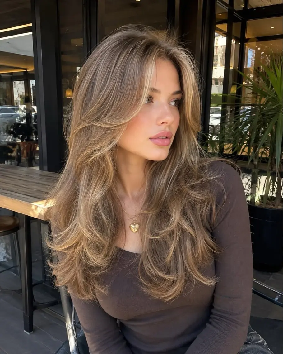 ロング レイヤーカット kotoko/渋谷 カットモデル募集中のヘアスタイル