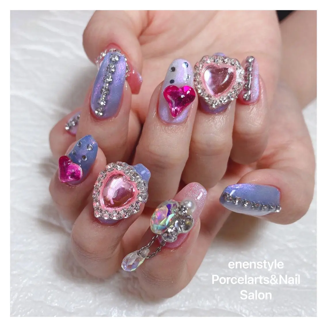 ミディアム ネイル 🐾enen style 🐾のネイルデザイン