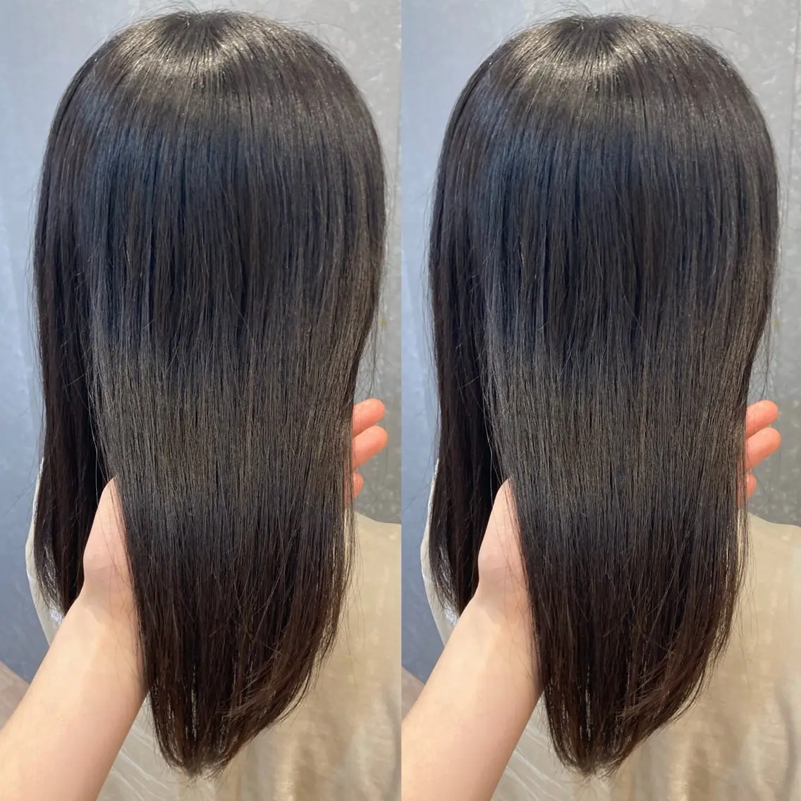 セミロング カラー み うのヘアスタイル