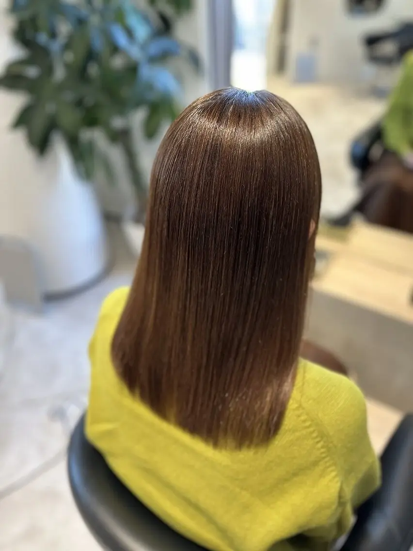 セミロング 縮毛矯正 トリートメント 美髪矯正🫧艶髪特化 🫧関口太郎のヘアスタイル