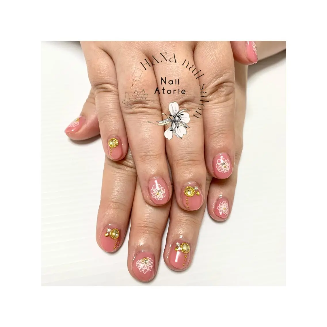ネイル 夏ネイル ハンドネイル HaNA 　nail salonのネイルデザイン