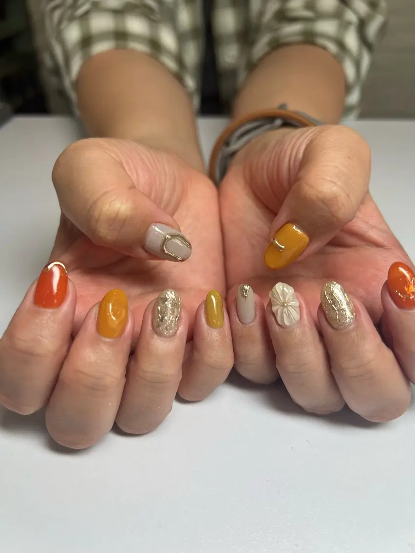ネイル ぷっくりネイル ハンドネイル nailme!/榎田 望美のネイルデザイン
