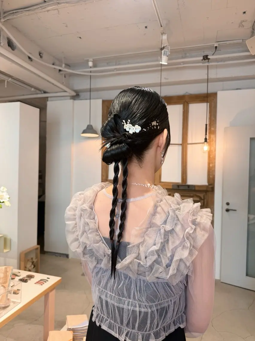 ロング ヘアアレンジ ヘアセット ︎︎ ことのヘアスタイル