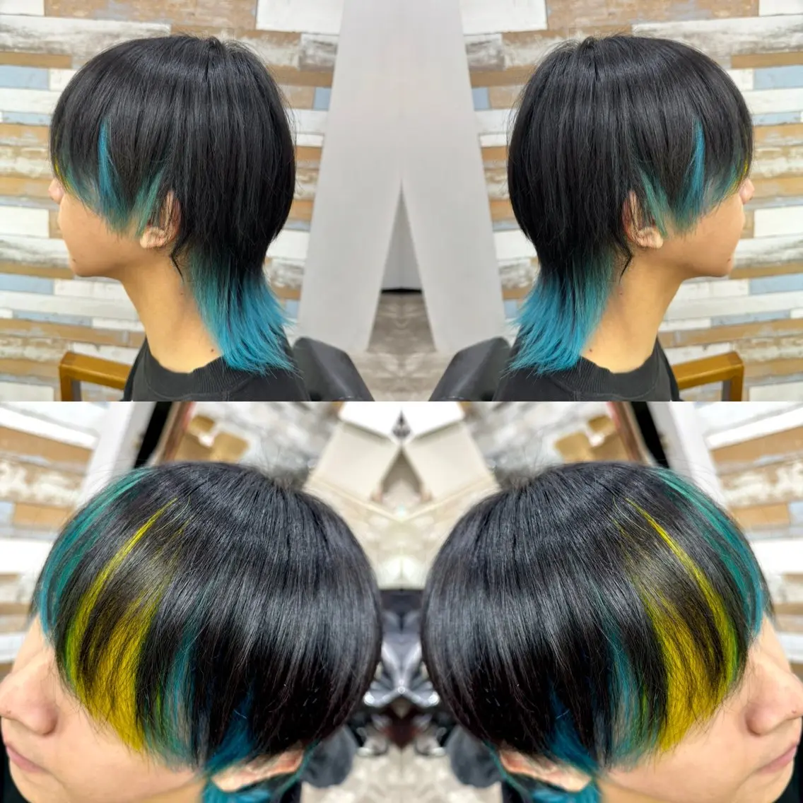 ショート カラー メンズ ヘアカラー トリートメント ✨️眉毛、派手髪、 ハイトーンShinの眉毛・アイブロウイメージ
