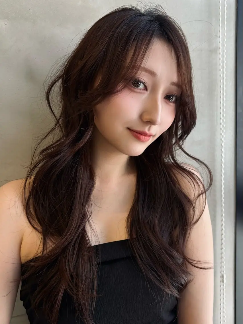 ロング カット ヘアカラー まさとお洒落 色気個性ヘアのヘアスタイル