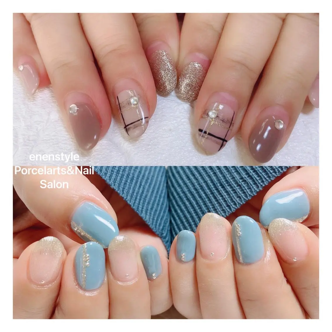 ミディアム ネイル 🐾enen style 🐾のネイルデザイン