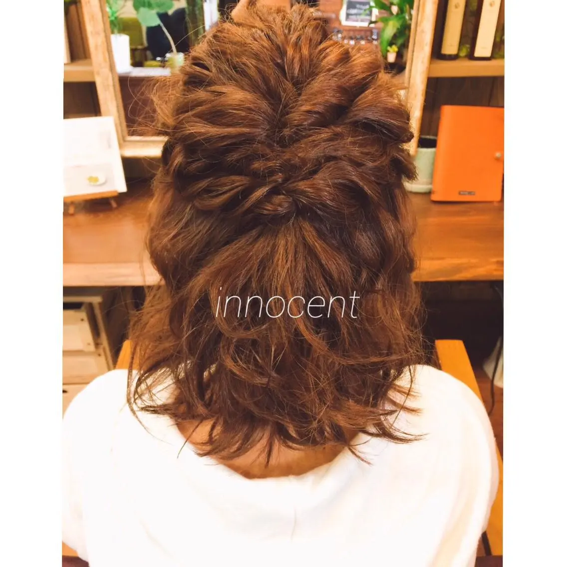 ヘアアレンジ ハーフアップ hamada ikumiのヘアスタイル