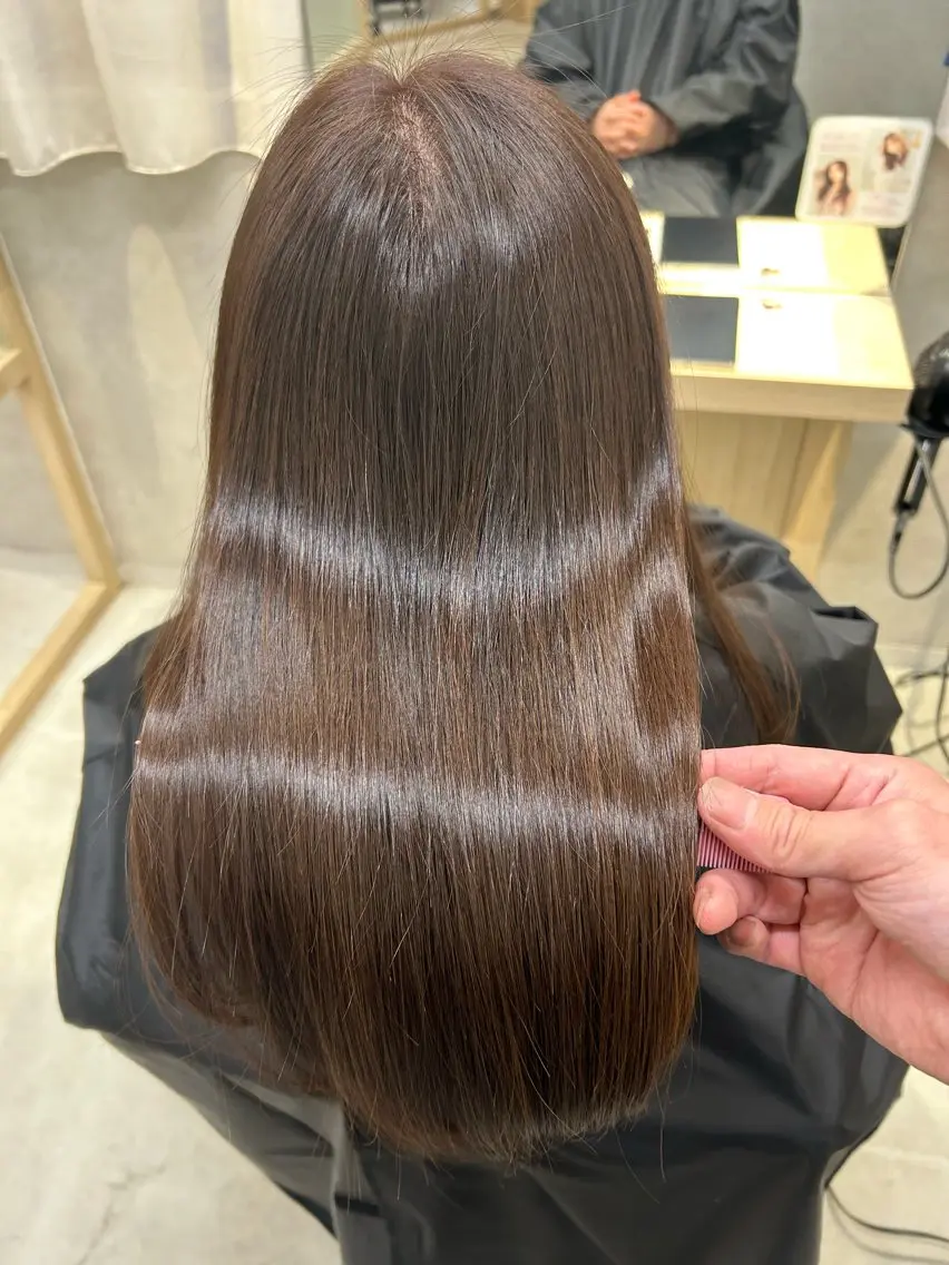 ロング カット ヘアカラー トリートメント 天野 涼のヘアスタイル