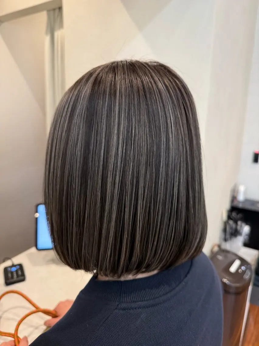ショート カラー カット ヘアカラー トリートメント 白髪率別白髪ぼかし /なおき/表参道のヘアスタイル
