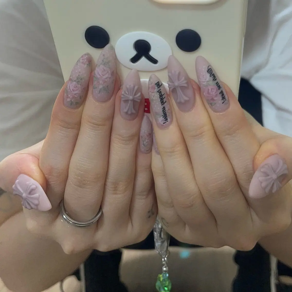 ネイル ハンドネイル うの 韓国ﾈｲﾙ໒꒱⋆⭒˚のネイルデザイン