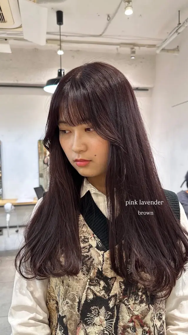 ロング カラー カット ヘアカラー トリートメント naturalカラー / Rukaのヘアスタイル