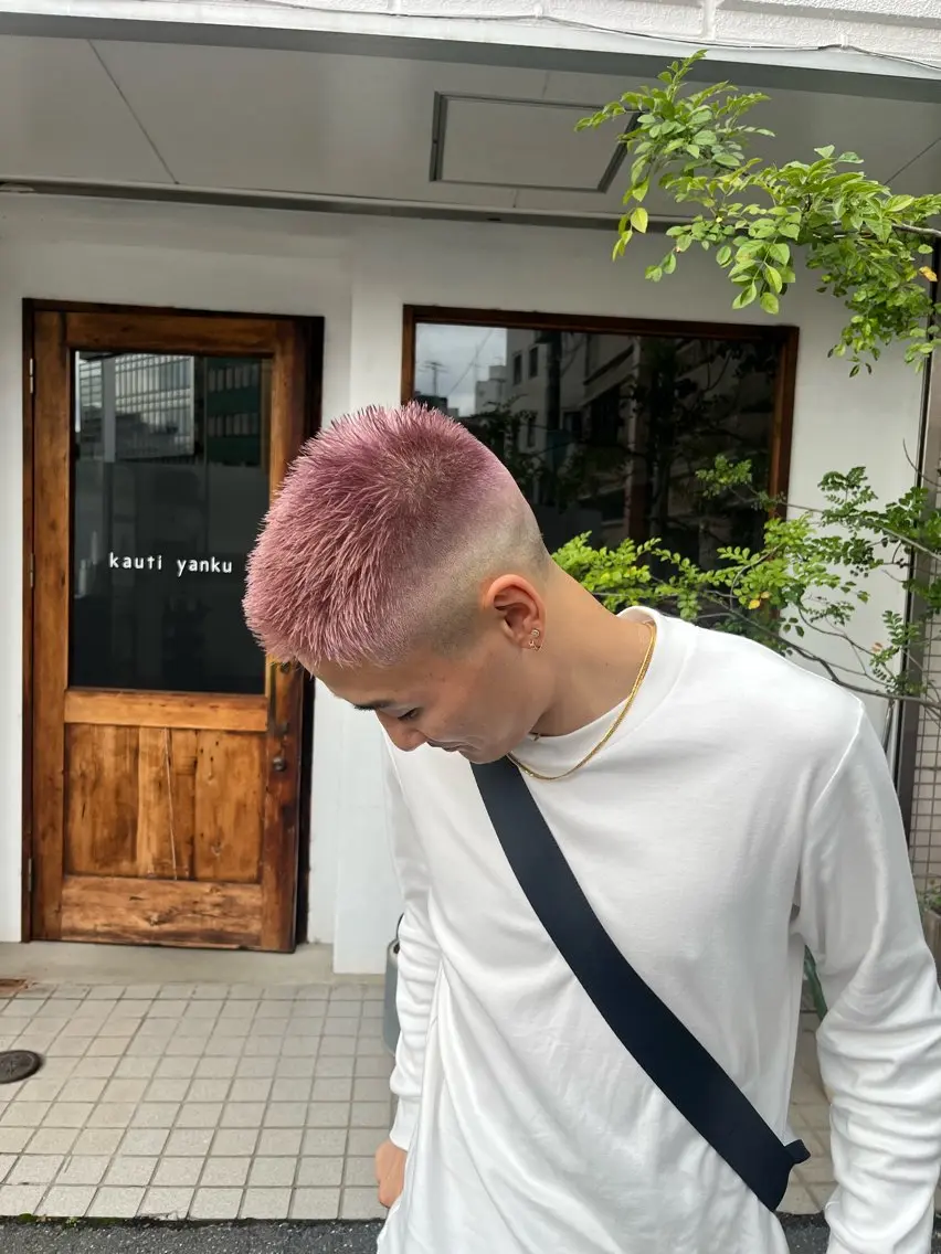 カラー メンズ ヘアカラー トリートメント 🫧透明感艶カラー 🥣Ousuke💫のヘアスタイル