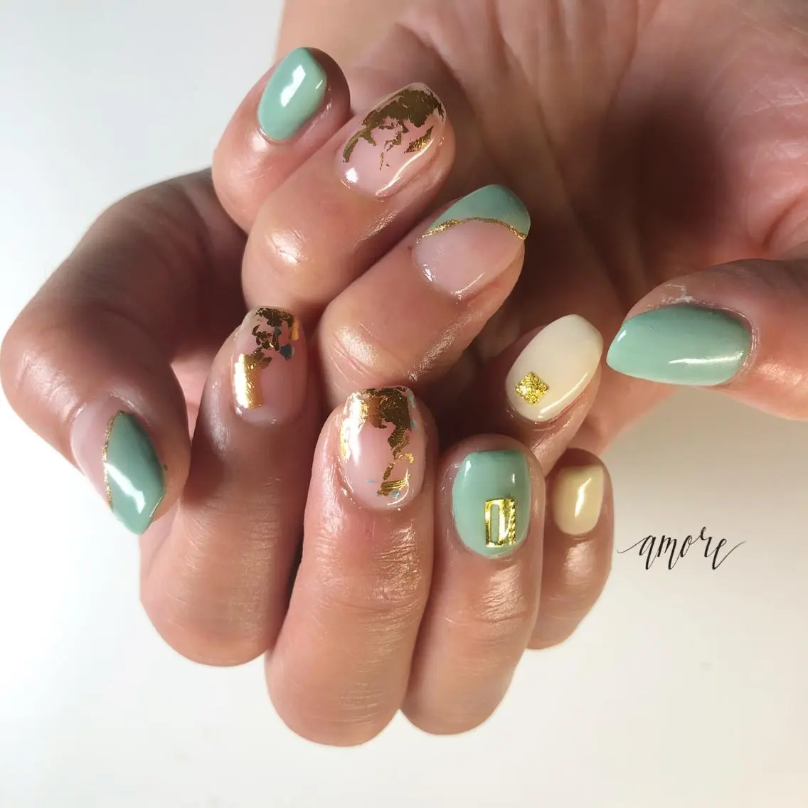 ネイル ジェルネイル ニュアンスネイル 春ネイル You kyehwaのネイルデザイン