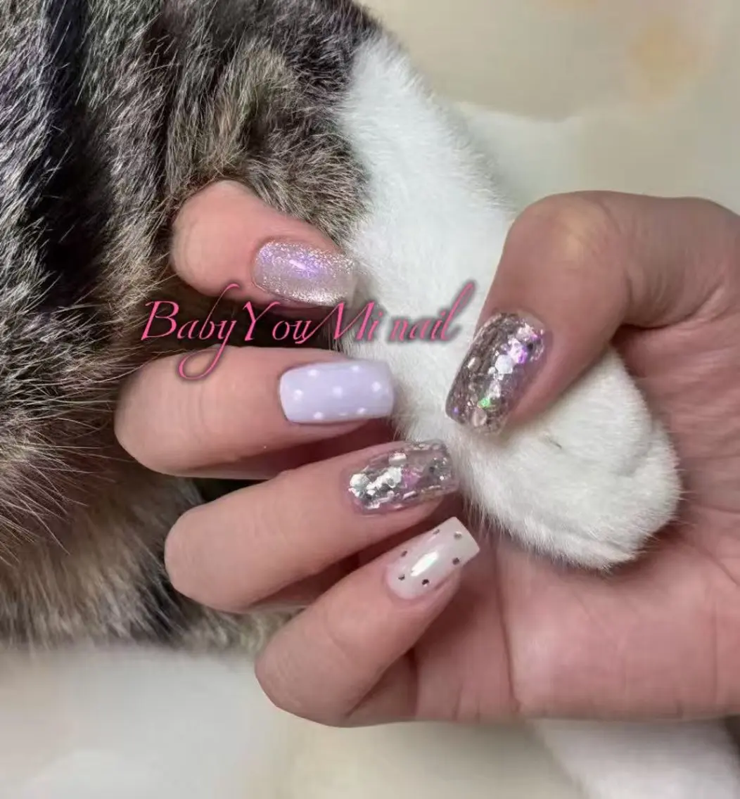 ネイル オーロラネイル 成人式 フットネイル フレンチネイル ジェルネイル ハンドネイル ハンドケア BabyYouMi nailのネイルデザイン
