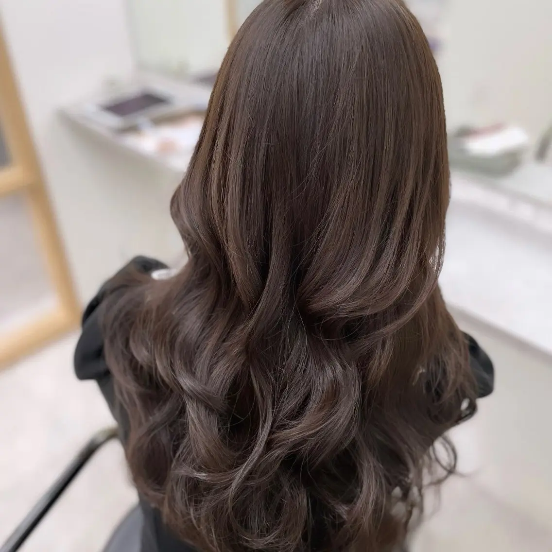 ロング カット ヘアカラー トリートメント 前髪、顔まわりカット 🎀ゆうなのヘアスタイル
