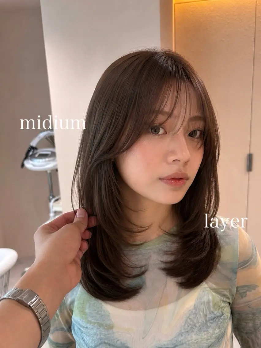 ロング ロング 似合わせno.1💎 韓国ヘア特化まなかのヘアスタイル