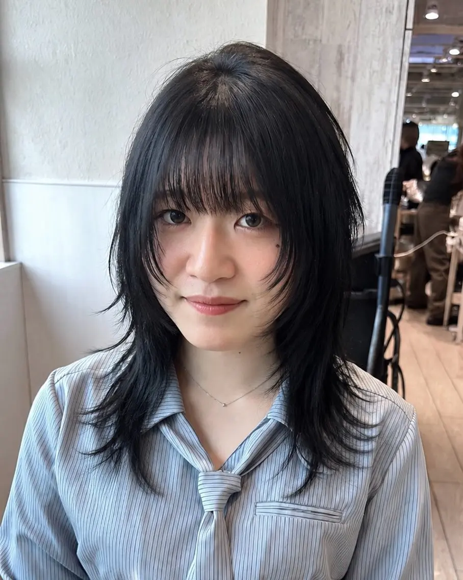 ミディアム 表参道/ウルフカット /ナチュラルウルフのヘアスタイル