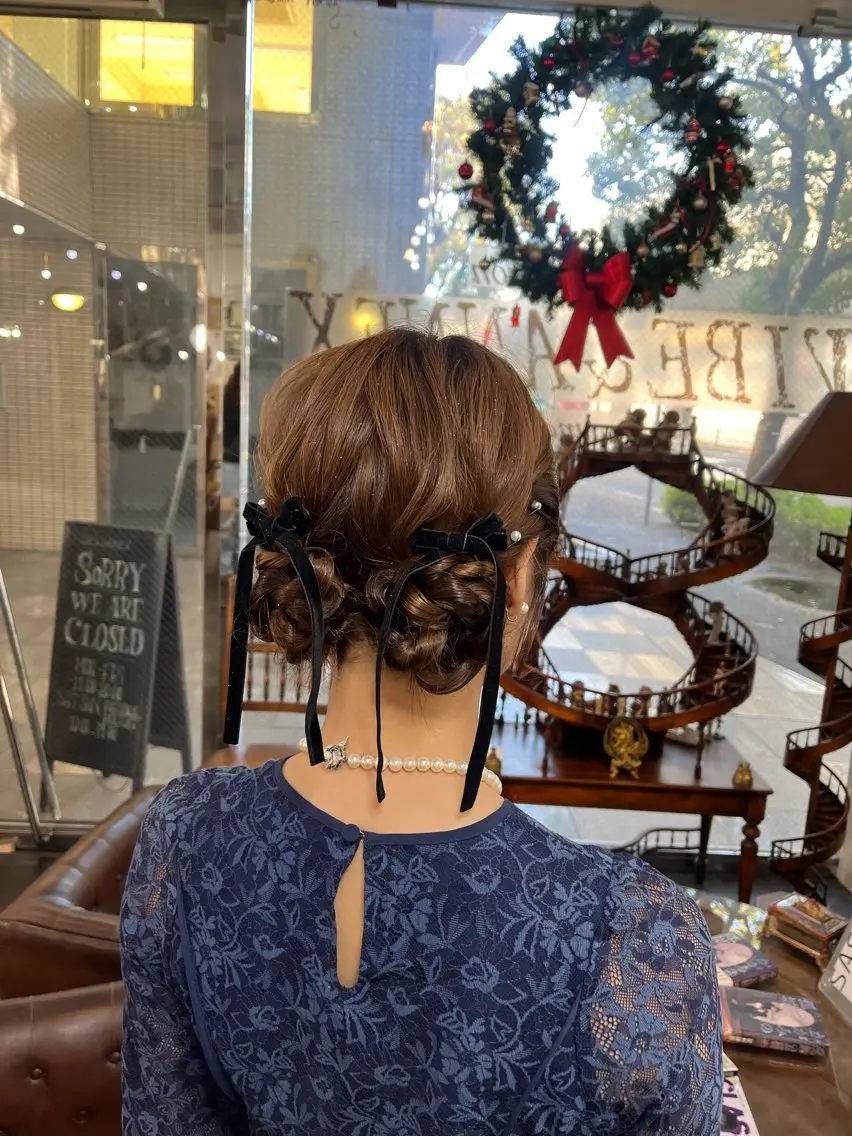 ヘアアレンジ ヘアセット ミホ/ 元町中華街のヘアスタイル