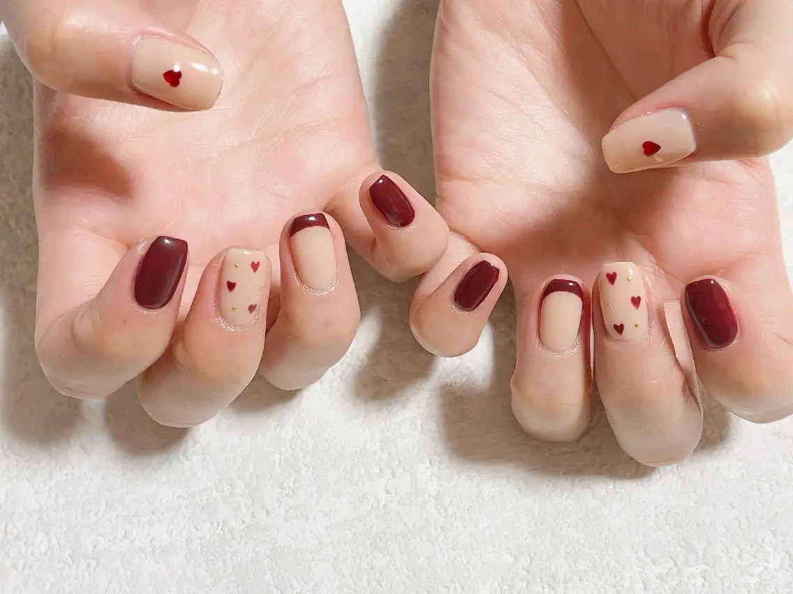 ネイル ジェルネイル 韓国ネイル メンズネイル パラジェル スクエアネイル kiki nail たまプラーザのネイルデザイン