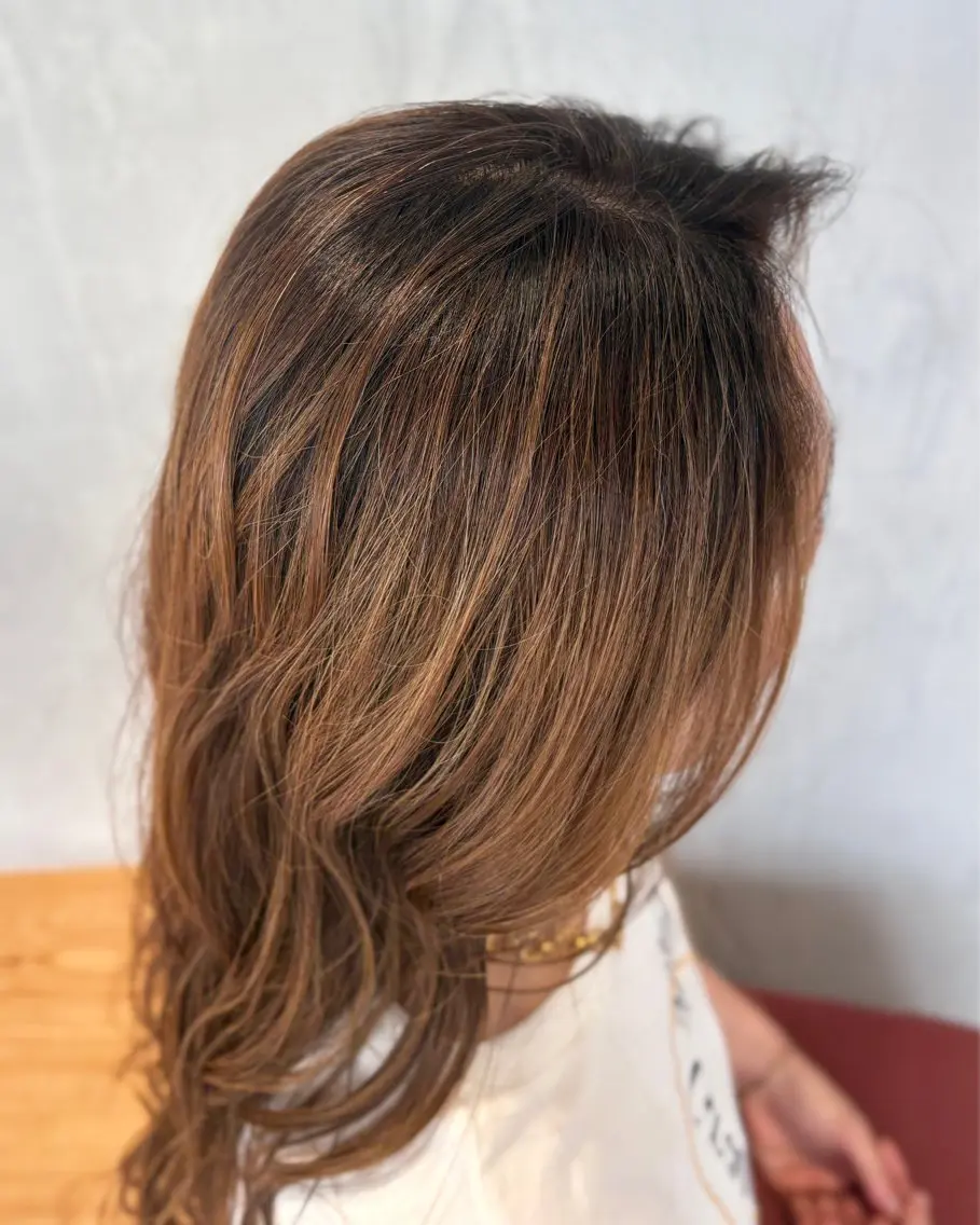 ロング カラー ハイライトカラー ハイライト ヘアカラー ヘッドスパ matka白髪ぼかし 大人ヘア/KEIKOのヘアスタイル