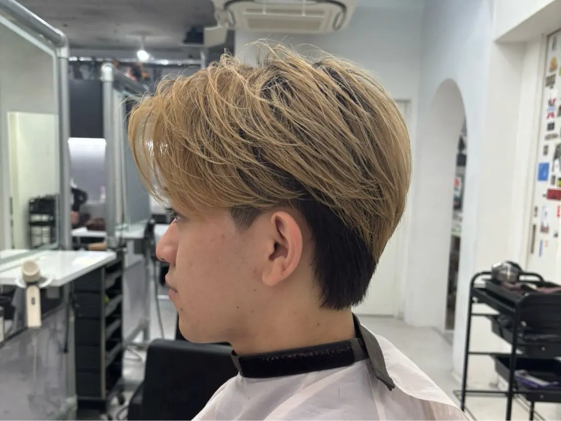 メンズ センターパート 中嶋千挙人 メンズ特化のヘアスタイル
