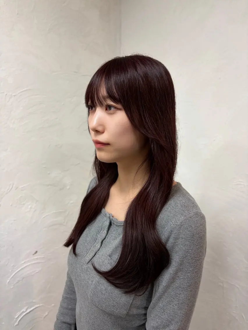 ロング カラー ブリーチ レッドカラー ヘアカラー トリートメント 【SiLO】 nanamiのヘアスタイル