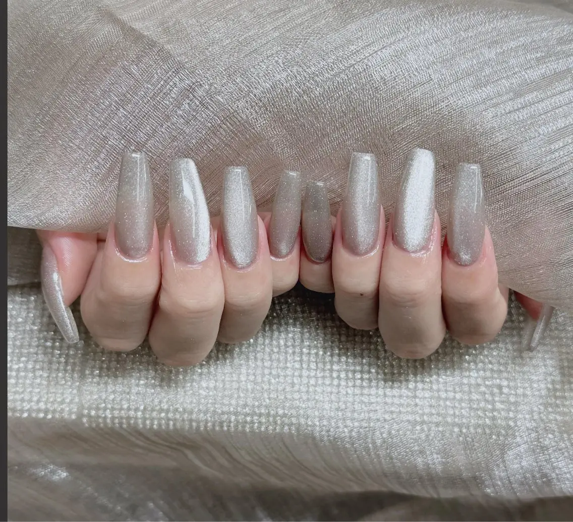 ネイル フレンチネイル ジェルネイル ガラスフレンチ ハロウィン ハート ハンドネイル H.baby Nail Salonのネイルデザイン