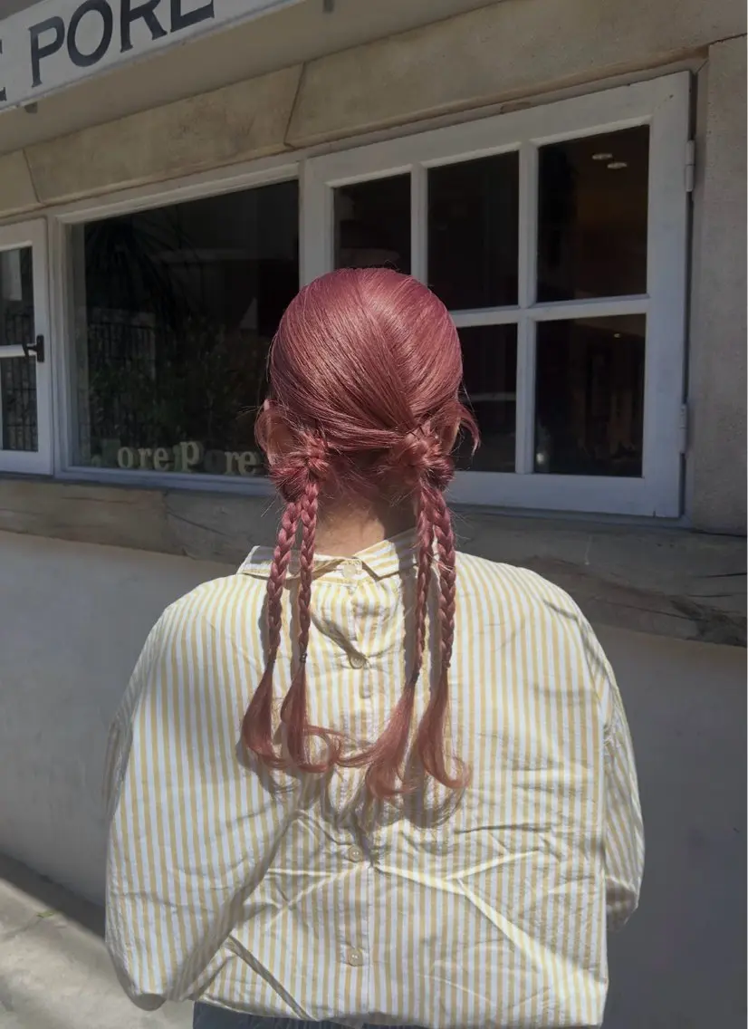 ヘアアレンジ 三つ編み 大髙 まりののヘアスタイル