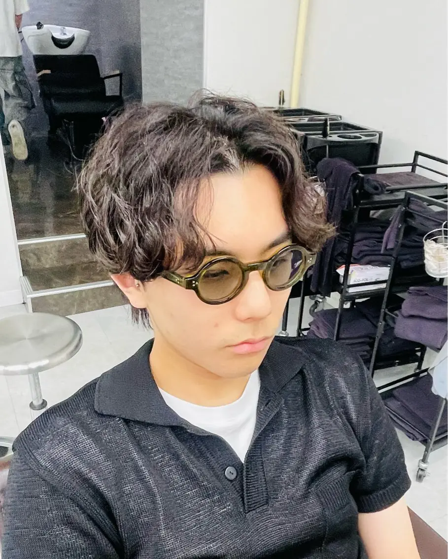 パーマ メンズ カット パーマ 👑メンズ/パーマ/ 小島桐弥👑のヘアスタイル
