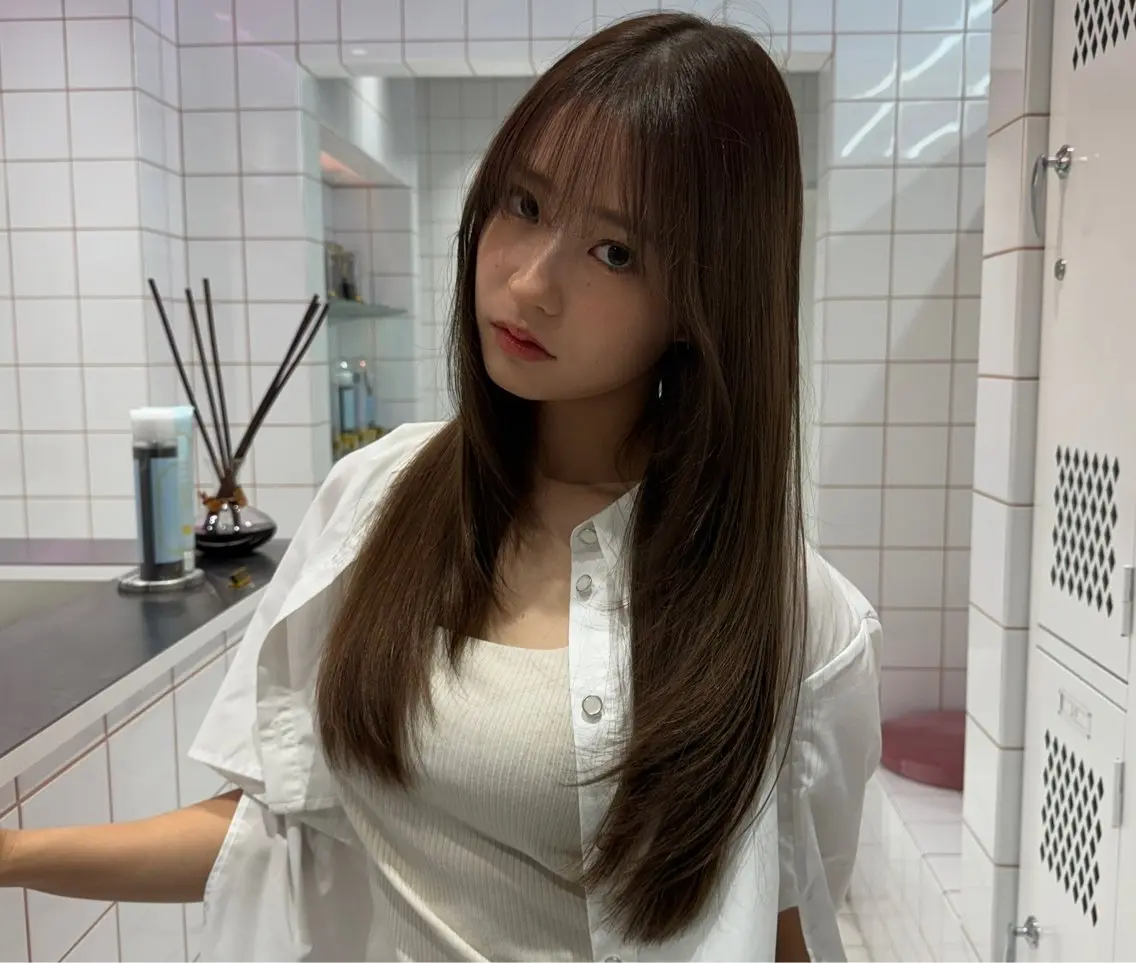 ロング カット 縮毛矯正 トリートメント ✨縮毛矯正✨レイヤー ホウダカズヒロのヘアスタイル