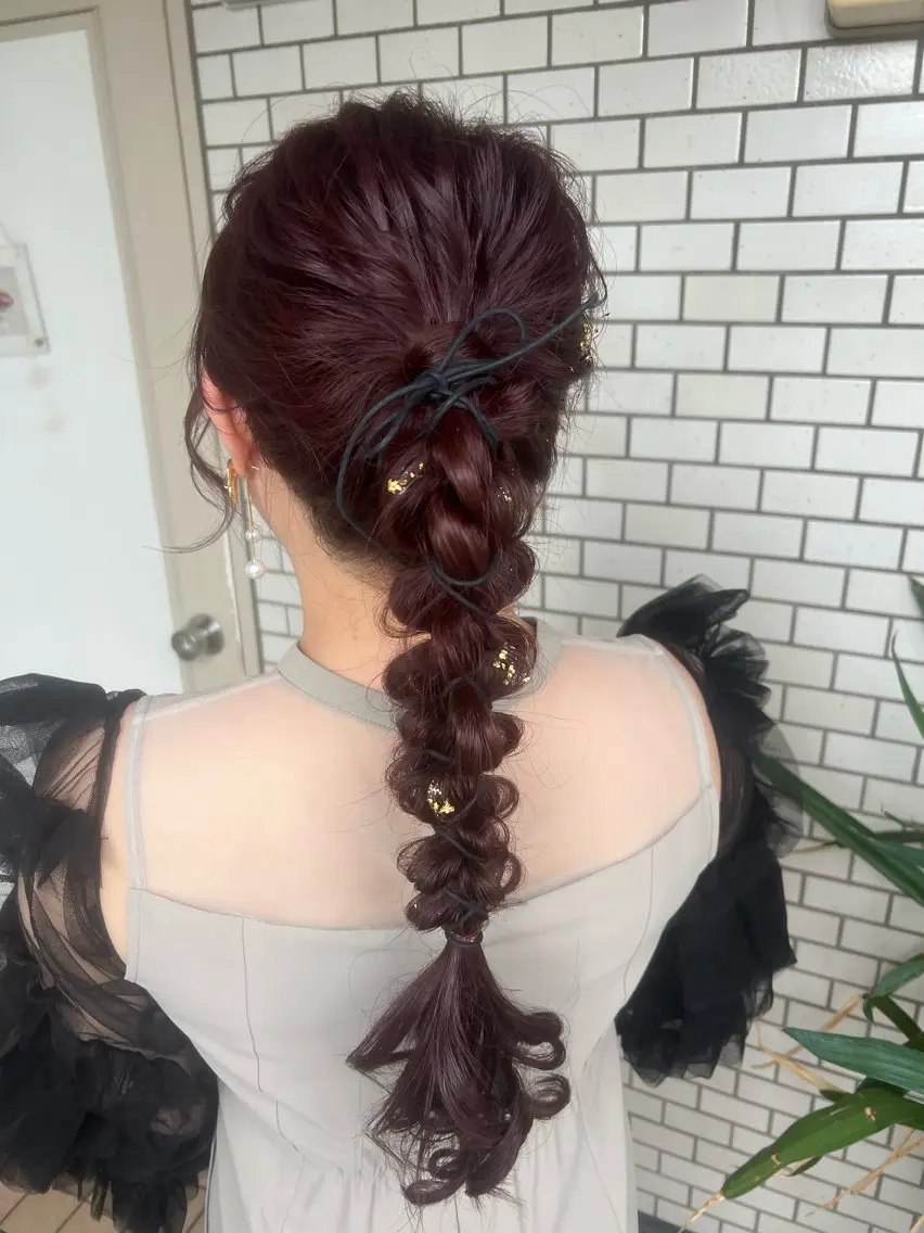 ヘアアレンジ ヘアセット 大人可愛いヘアメイク 💋🧚♀️しずかのヘアスタイル