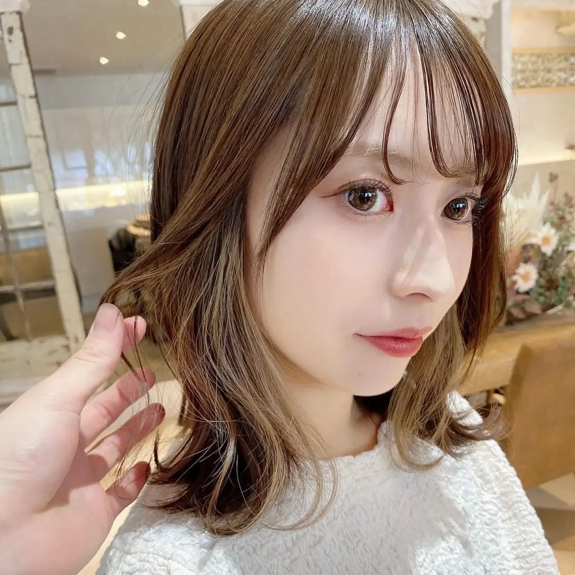 ショート カラー インナーカラー ボブ 外ハネヘア カット ヘアカラー トリートメント 縮毛矯正/艶髪/ 透明感カラー/たくまのヘアスタイル