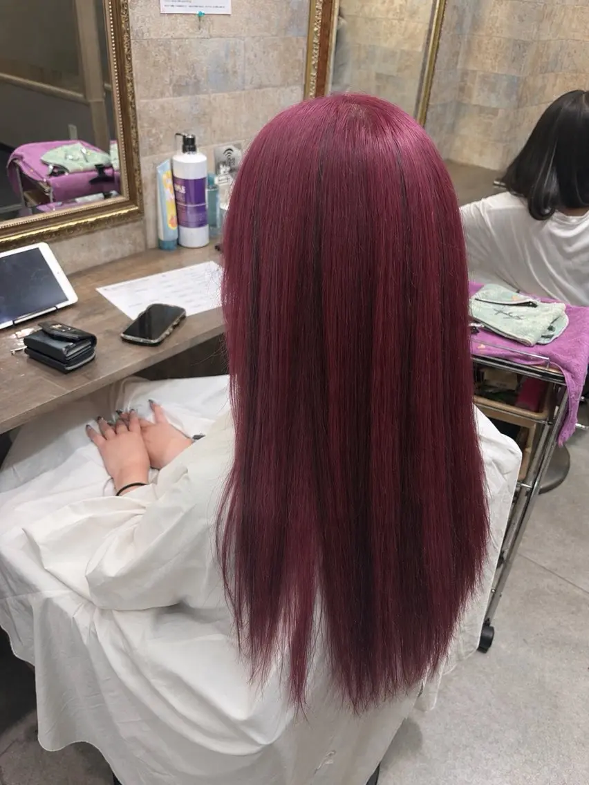 ロング エクステ ハイライト エクステ 前田 みのりのヘアスタイル