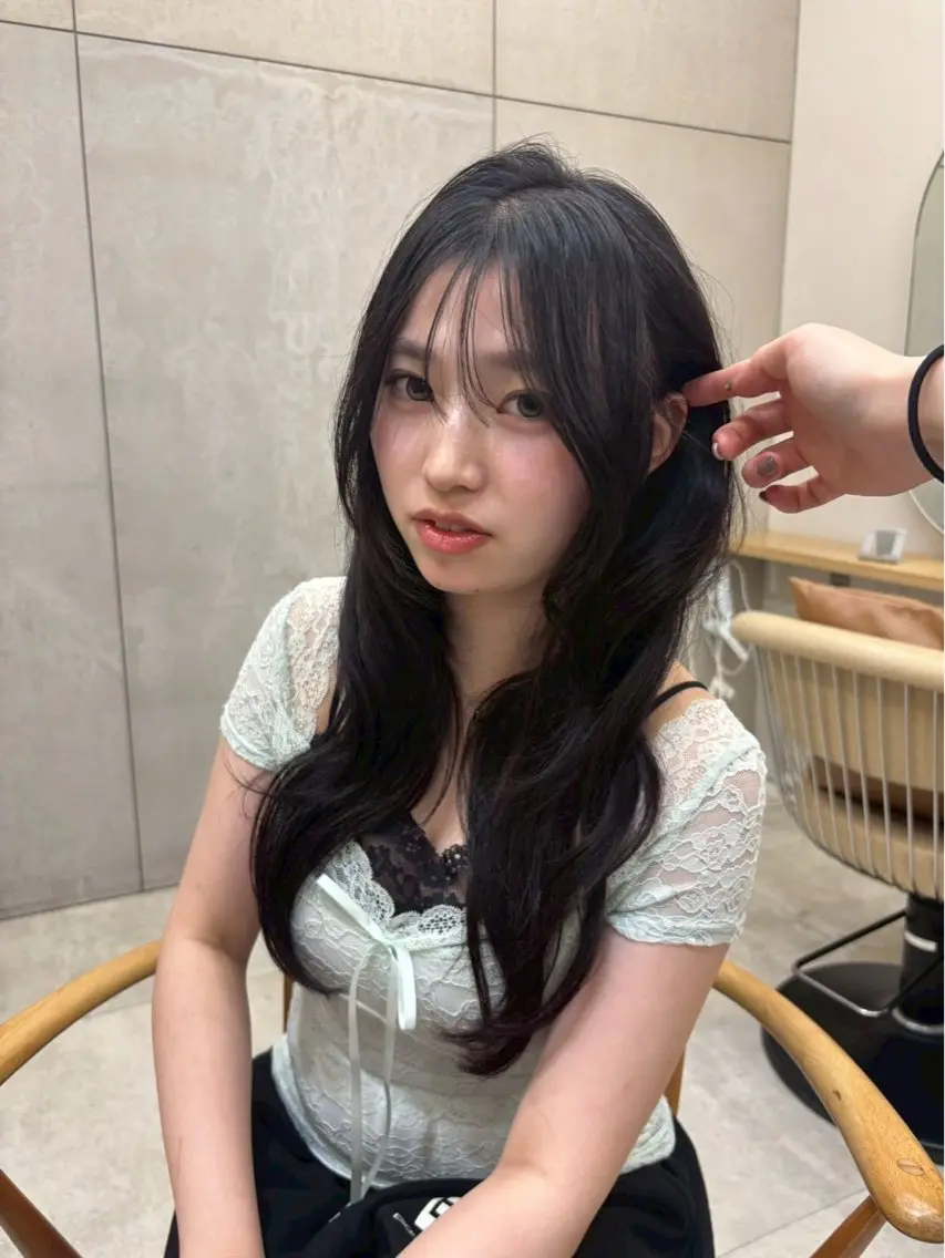 ロング ヘアカラー トリートメント 艶髪🫧🌟 あおいのヘアスタイル