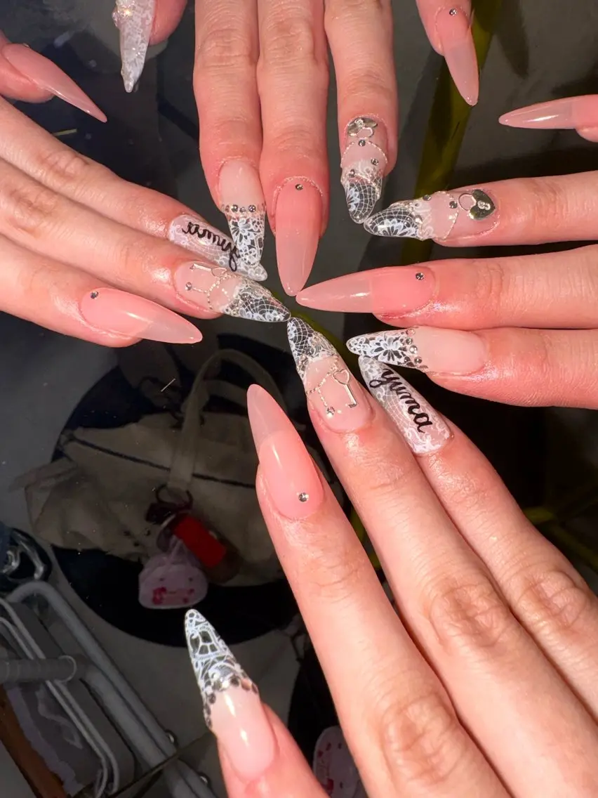 ネイル ハンドネイル 33nail✴️栄 スミレ❇️Gel-xのネイルデザイン