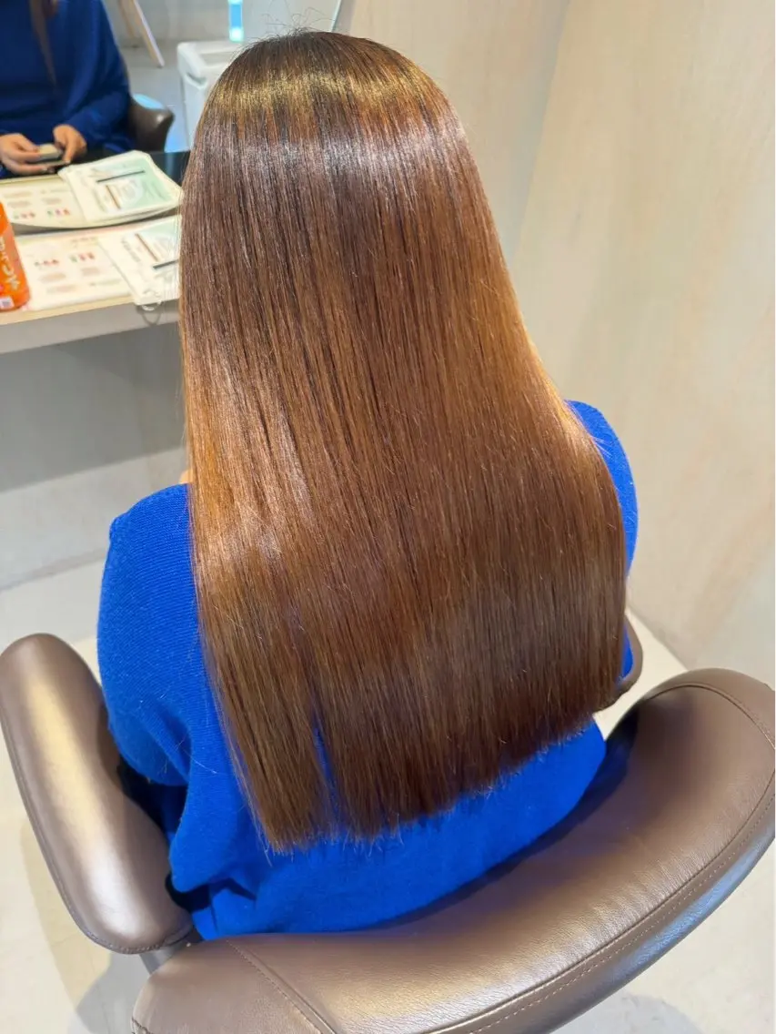 縮毛矯正 上村 瑞季のヘアスタイル