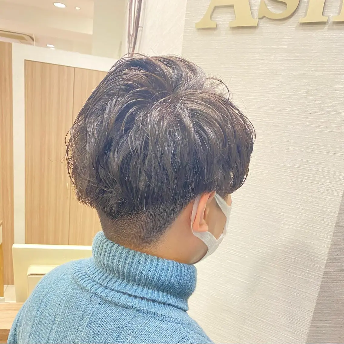 パーマ メンズ メンズパーマ ブリーチ🐰インナー ♡ハイライト♡綾🐰のヘアスタイル