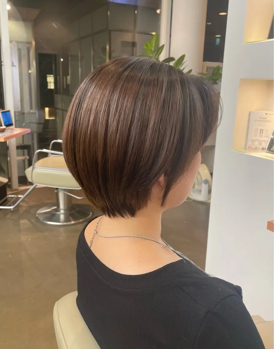 ショート ショートボブ ボブ ショートヘア ♡レイヤーボブ パーマ/うらら♡のヘアスタイル
