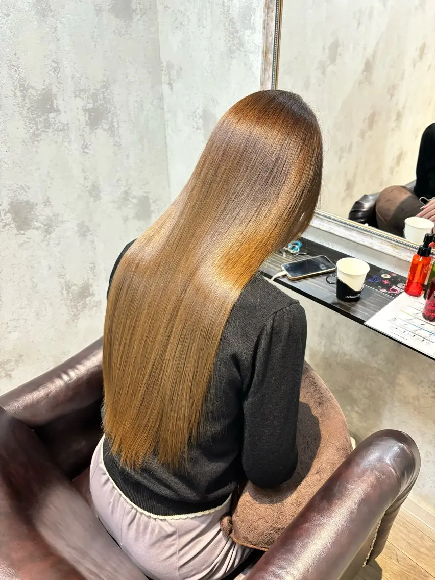 ロング 縮毛矯正 髪質改善🎀カノンのヘアスタイル