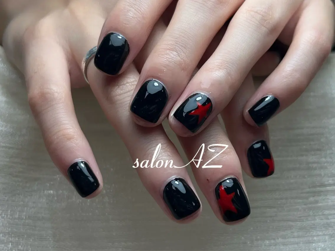 ネイル アートネイル 長さ出し フットネイル フレンチネイル ジェルネイル salon AZのネイルデザイン