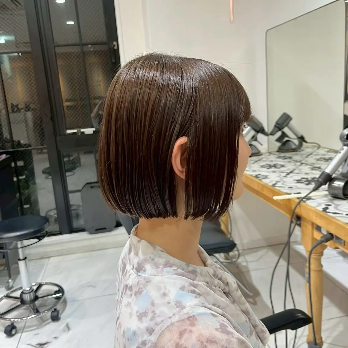 ミディアム カラー 艶髪/ボブモデル 募集🫧terukaのヘアスタイル