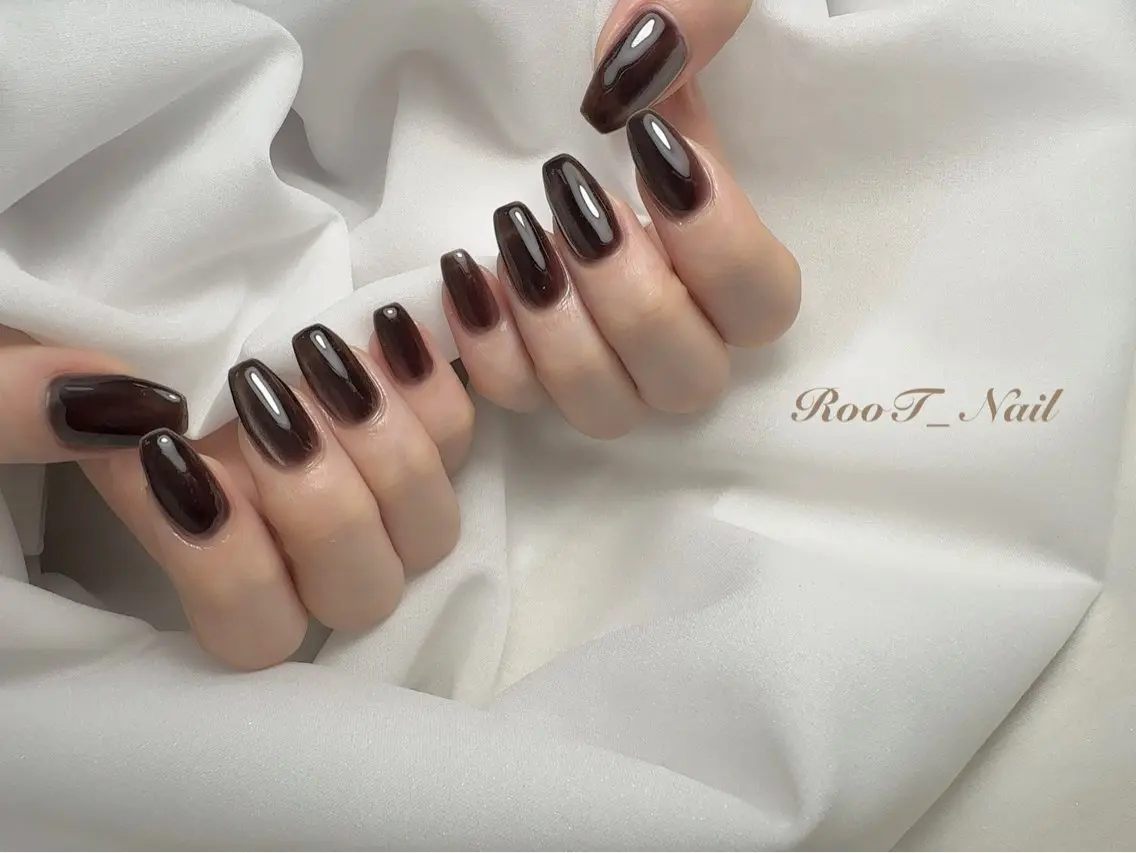 ネイル ワンカラーネイル ハンドネイル RooT Nailのネイルデザイン